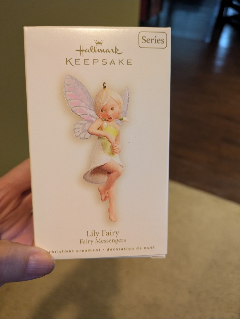 Hallmark Keepsake Lily Fairy Ornament - Pink, White & Light Green